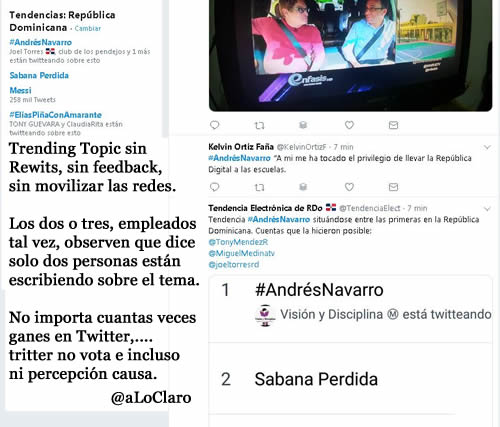 Andres Navarro en Twitter