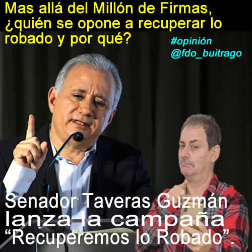 millon de firmas para recuperar lo robado