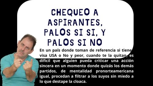 Chequeo a Aspirantes palos si Si y palos si No