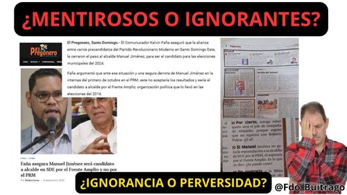 ¿MENTIROSOS O IGNORANTES?