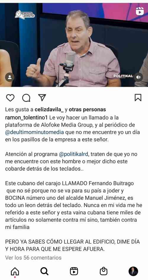 amenaza a fernando buitrago