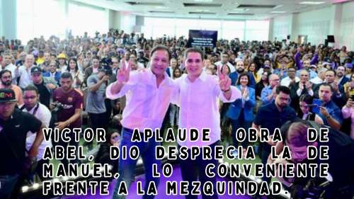 Victor aplaude obra de Abel, Dio desprecia la de Manuel, lo conveniente frente a la mezquindad