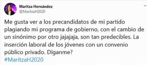 Mariitza: Gonzalo copia una propuesta de campaña