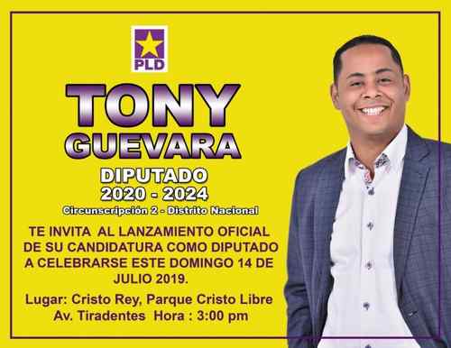 Tony Guevara lanzamiento