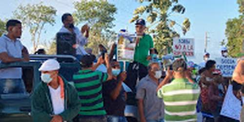 protesta por minera en barahona