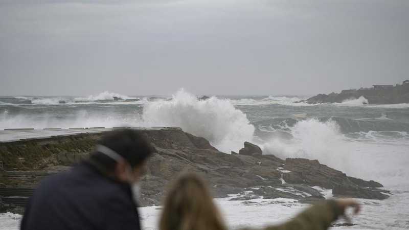 oleaje en a coruna