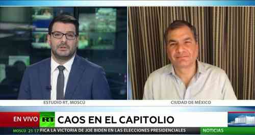 correa opina sobre asalto al capitolio