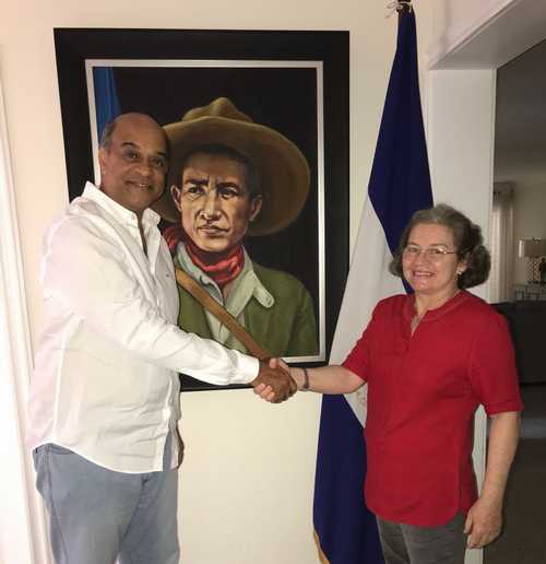 entrevista a la Embajadora de Nicaragua en RD