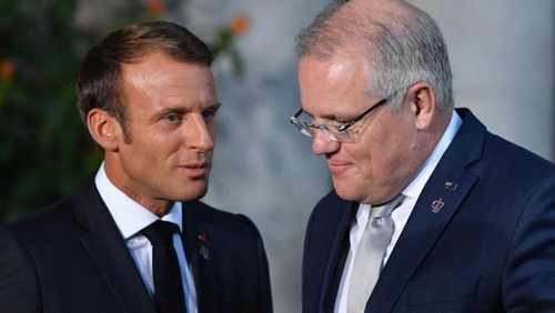 macron junto scott morrison