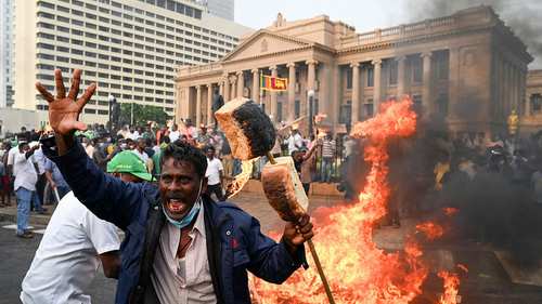 protesta sri lanka