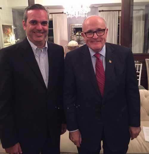 Giuliani y Luis Abinader