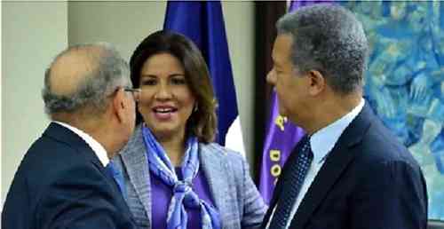 Danio Medina, Margarita Cedeño y Leonel Fernández