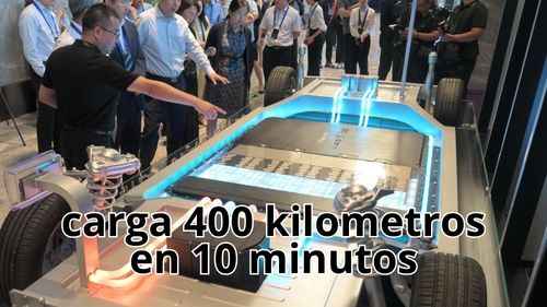 nueva bateria carga 400 kilometros en 10 minutos